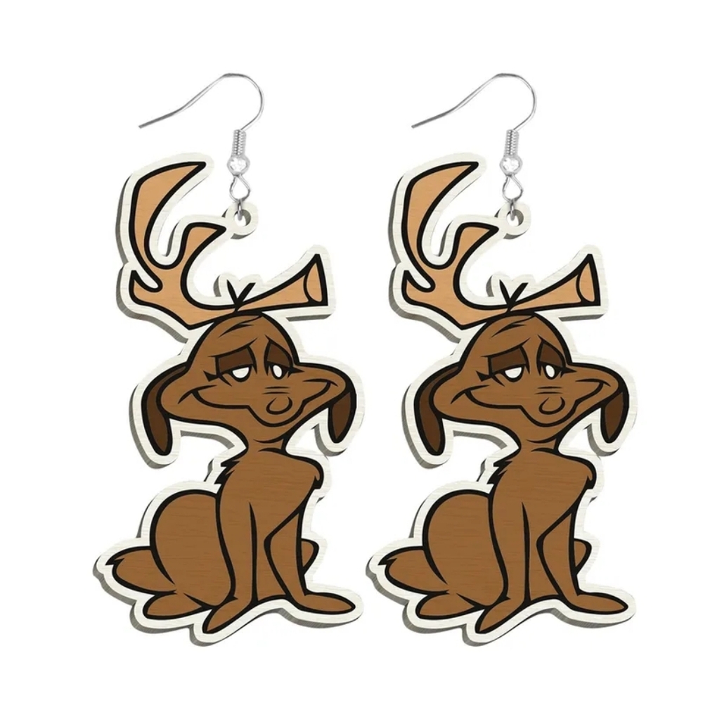"Max the Dog" Acrylic Earrings Original 1966 Cartoon